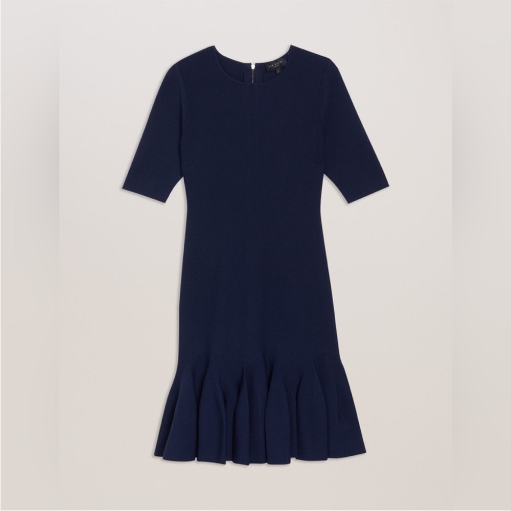 Ted Baker Navy Blue Mini Dress - Picture 3 of 6